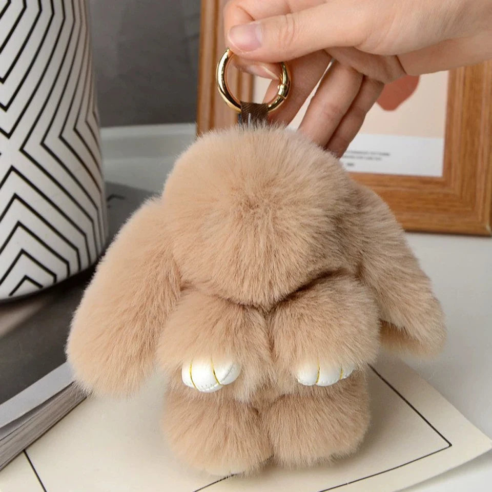 Luxe Faux Fur Bunny Charm