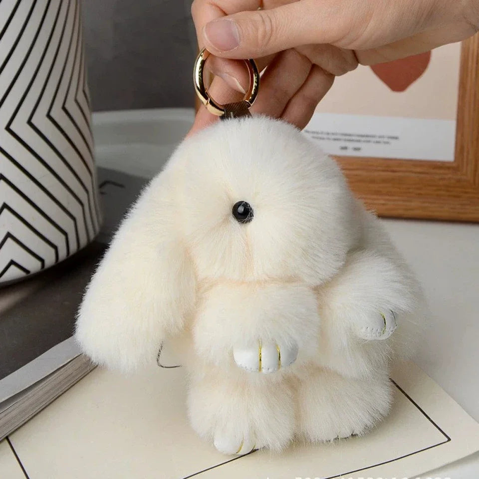 Luxe Faux Fur Bunny Charm