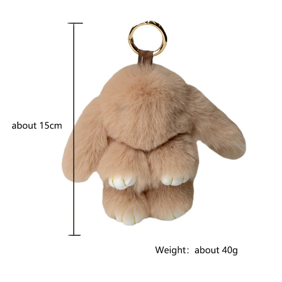 Luxe Faux Fur Bunny Charm